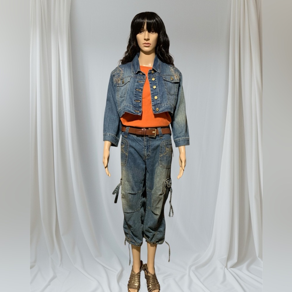 Denim Pants Set